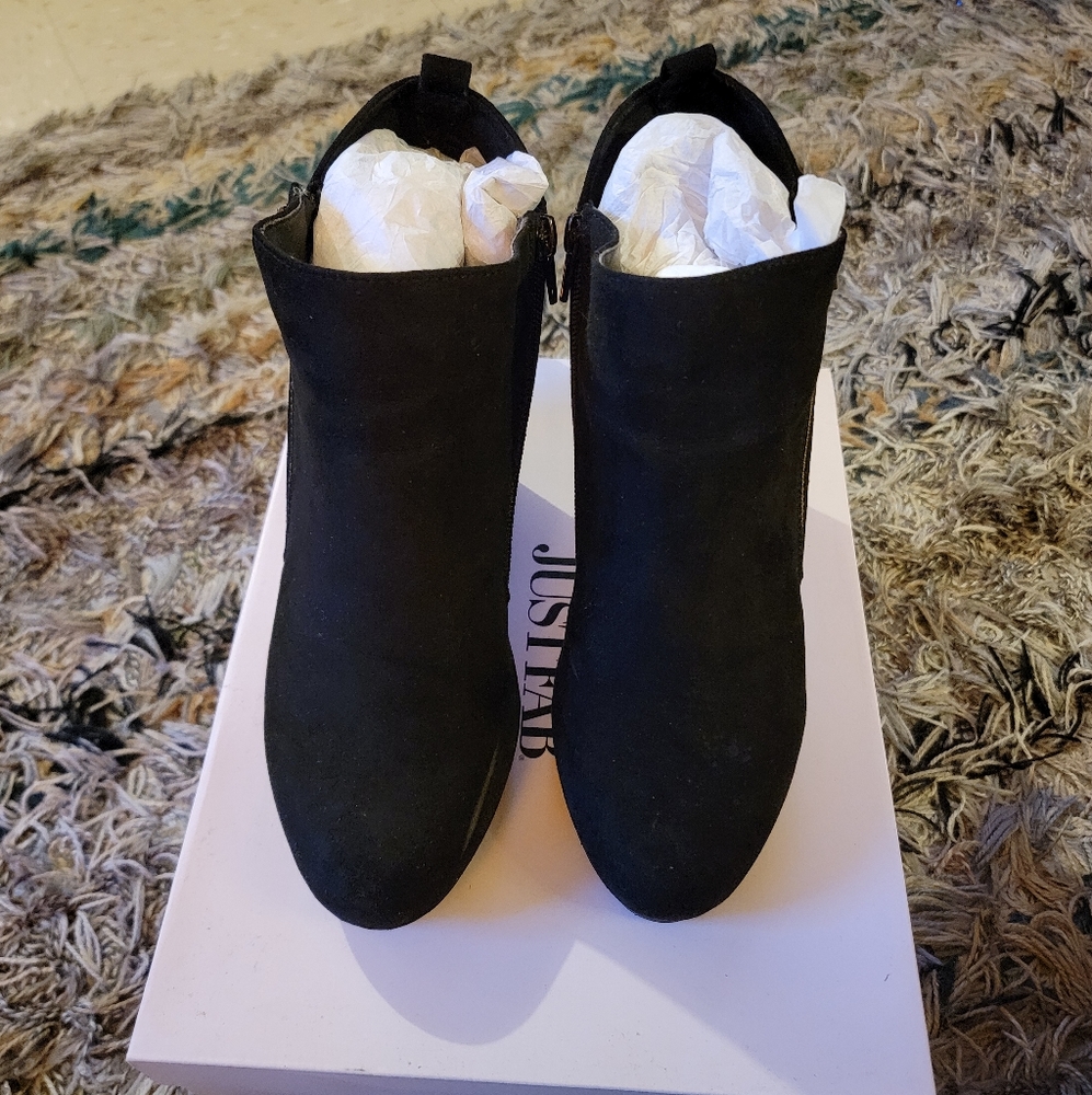 Just fabulous black booties, 10